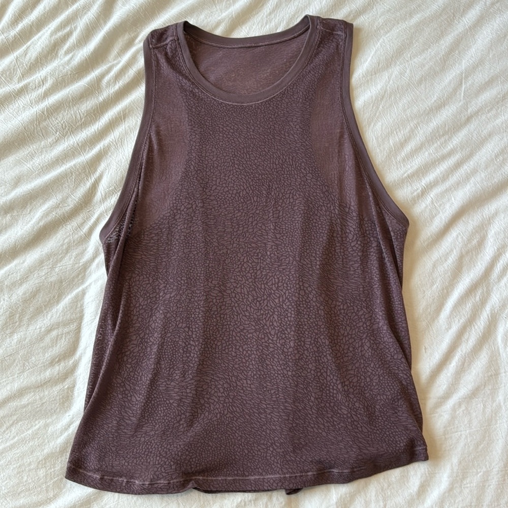 BARELY WORN lululemon sheer tank top